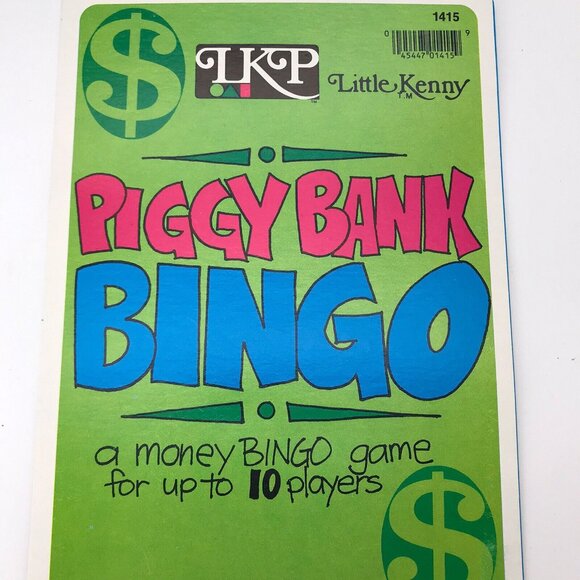 Vintage Little Kenny Piggy Bank Bingo Money Educational 10 Players Learning Fun - Picture 5 of 7